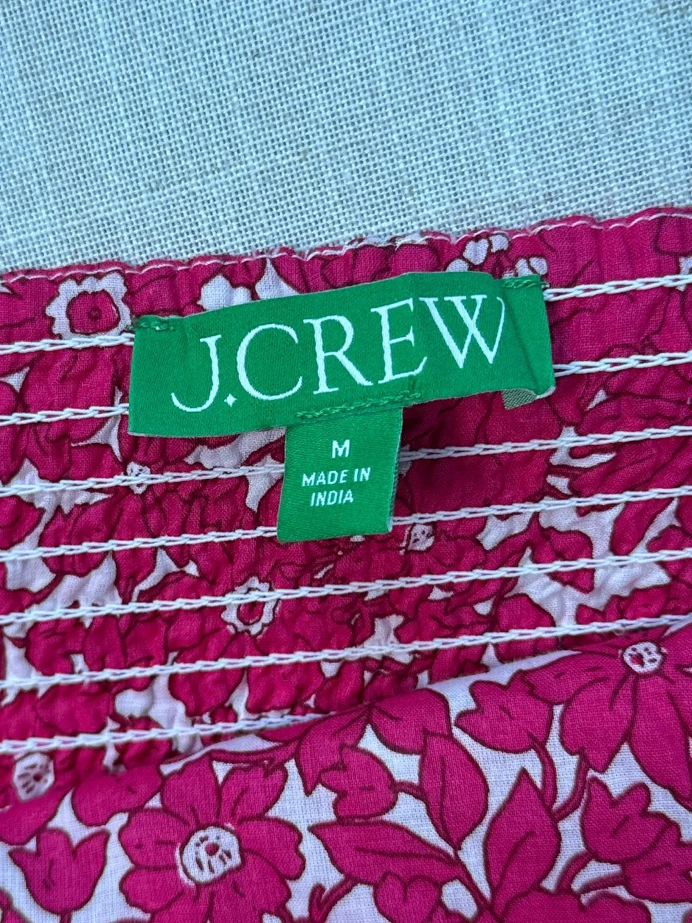 J.Crew Cotton Voile Keyhole Cover-Up Maxi Dress Blushing Meadow Festival Pink M